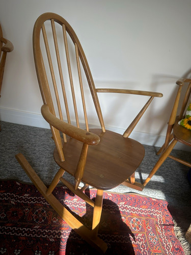 Ercol wooden rocking chair - wooden,