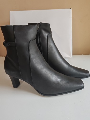 Matalan ladies black low block - black,
