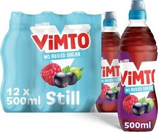 Vimto Still Juice No Added Sugar Sportscap 500ml (12 Pack) 1176