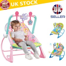 2 in 1 Baby Bouncer Rocker Chair Feeding Relaxing Chair Infant Swing Seat Cradle