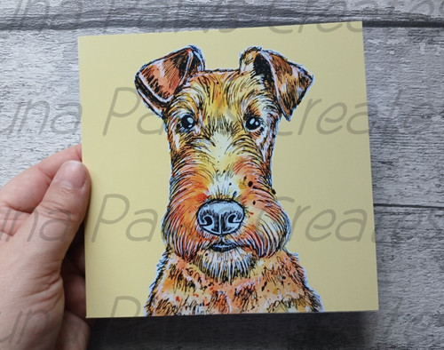 Irish terrier greetings - greetings, card