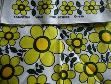 Taunton Vale Tea Towel 2 x 1970 Irish Linen Unused
