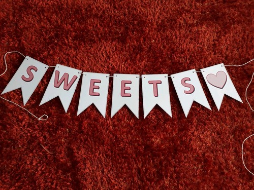 Sweets bunting banner - banner, (sweet