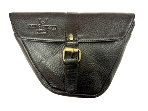 Stock black leather side - black,