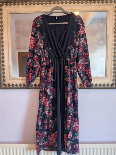 Scarlet long floral maxi dress - scarlet,