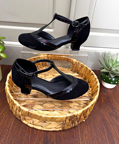 Hotter vivienne black suede - hotter,