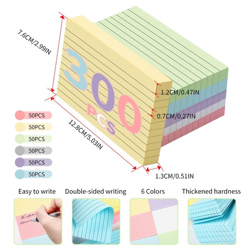 300pcs 3x5 index - index, lined