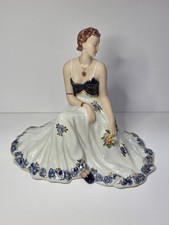 Royal Dux Seated Lady Figurine