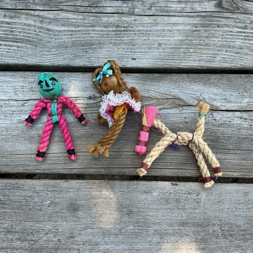Vintage twisted rope - twisted, dolls
