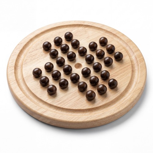 Peg solitaire with - peg,