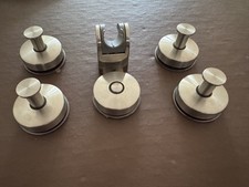 Hooks x 4 & shower holder stainless steel for Caravan Motorhome Van Camper Boat