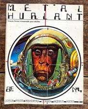METAL HURLANT #4 - 1975 -  Moebius cover + Arzach/Corben/Vaughn Bode/F- 5.5
