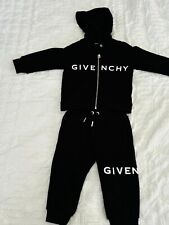 Givenchy Paris Baby Black Full Zip Hoodie Tracksuit Used (18 Months) Kids Boys 