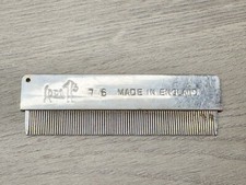 VINTAGE SPRATT DOG GROOMING METAL COMB 76 ENGLAND PET CLIPPER BARBER TOOL