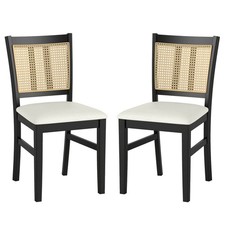 Farmhouse Rattan Dining Chair