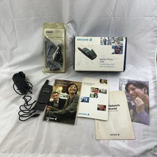 Rare Ericsson T28s Flip Phone Original Box,Charger, Manuals Slim Phone 98 Tested