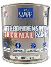 Anti-Condensation Thermal Coating Paint - 1 Litre - Matte White