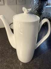 Spode Plain White Coffee Pot