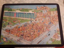 COMPLETE Jan Van Haasteren Jumbo 1000 Piece Comedy Jigsaw Puzzle 'Pool Pile-up'