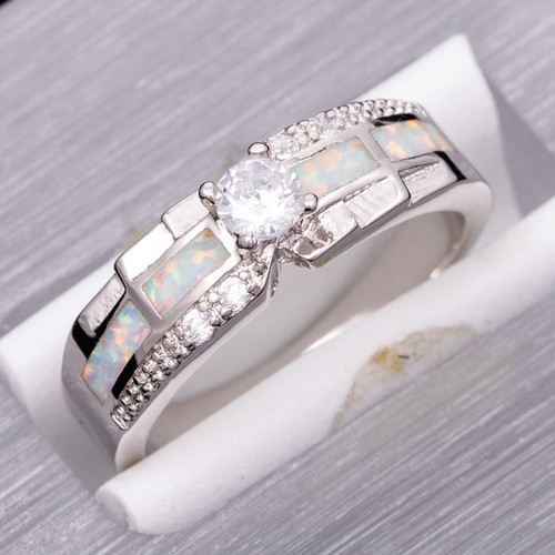 4mm simulated moissanite - simulated, white