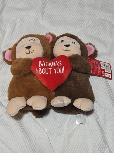 Monkey couple plush toy - plush,