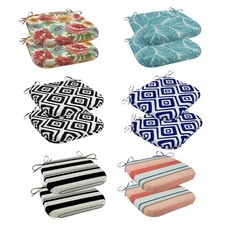 2X Chair Cushions Tie On