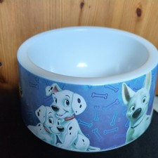 Large 7" DISNEY DOGS Melamine Dog Pet Food Bowl ~ Disneyland Paris ~ Rare!