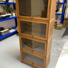 4 Tier Wood Bookcase Cupboard