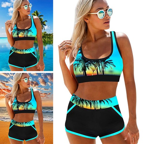 Print bikini set push - print, up