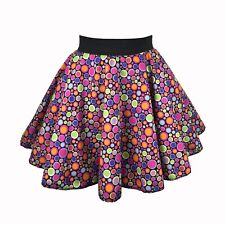 Womens 80s 70s ROCKSTAR POP STAR bubblepop Skirt FANCY DRESS COSTUME