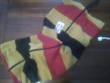 NEWMARKET STRIPE FLEECE BRIDLE BAG