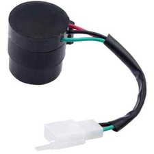 PureTek® Motorcycle Scooter 3 Pin LED Indicator Flasher Relay with Buzzer 3P3TB