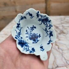Antique Worcester porcelain Butter Boat 18th century Blue & White FINE