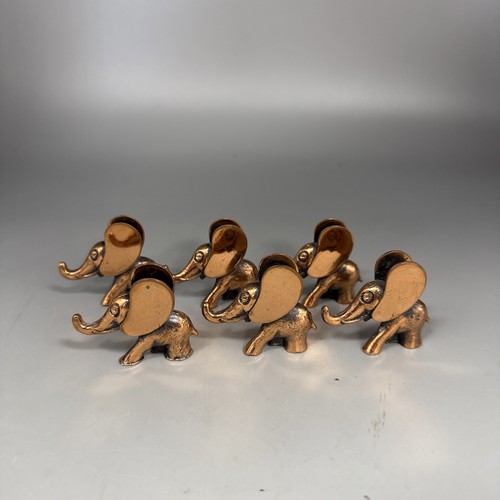 Vintage copper elephants - 60's,