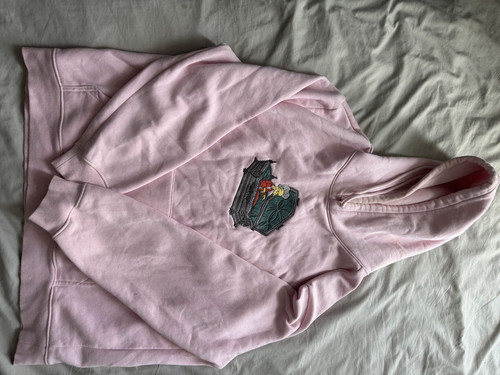 Pink hoodie men - men's, l