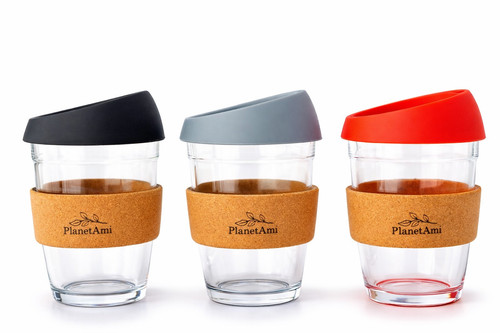 Reusable glass coffee cup - reusable,