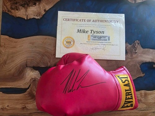 Mike tyson signed boxing glove - mike,