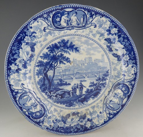 Antique pottery pearlware blue - antique,