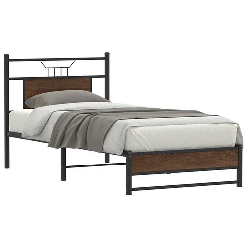 Walplus brown oak - brown, bed