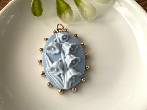 Beautiful metal cameo - metal,