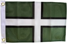 Devon Heavy 1.5ft x 1ft Flag St Petroc's Cross STRONG 110D Knitted Polyester