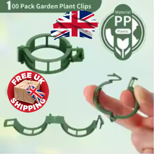 100 pack plant support clips - pack,