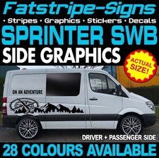 to fit MERCEDES SPRINTER SWB STICKERS GRAPHICS DECALS CAMPER VAN MOTORHOME