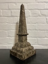 18” Large C19th Grand Tour Marble Obelisk Specimen Italian Antique Decorative