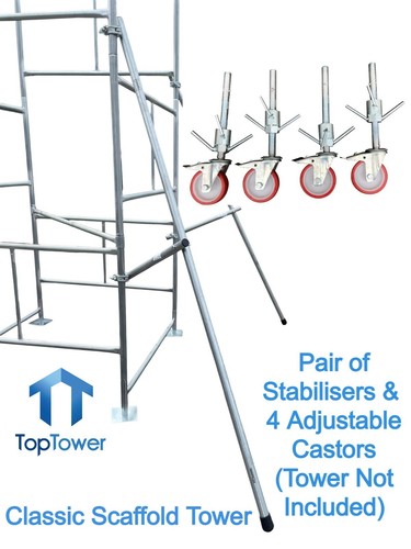 Scaffold tower stabilisers - scaffold,