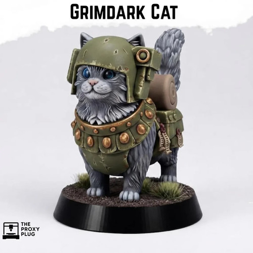 Grimdark cat guard model - guard, gift