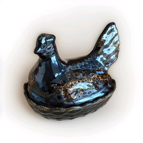 Vintage ceramic hen - vintage, nest
