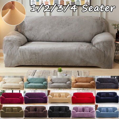 Velvet elastic stretch sofa - stretch,