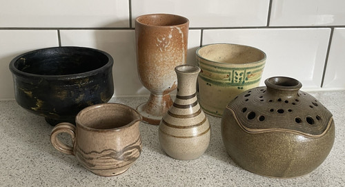 Studio pottery items vase - studio,
