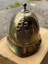 Vintage Novelty Metropolitan Police Helmet Hand Bell.